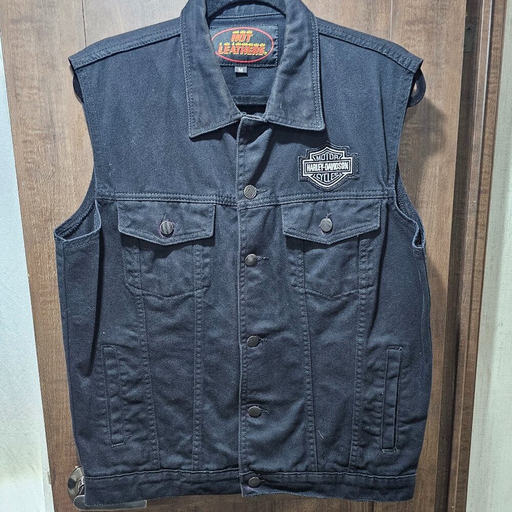 Black Denim Vest